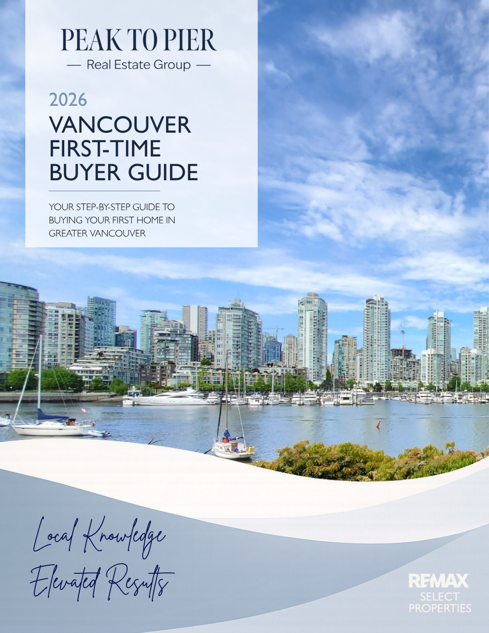 Cover of the 2026 Vancouver First-Time Buyer Guide by Peak to Pier